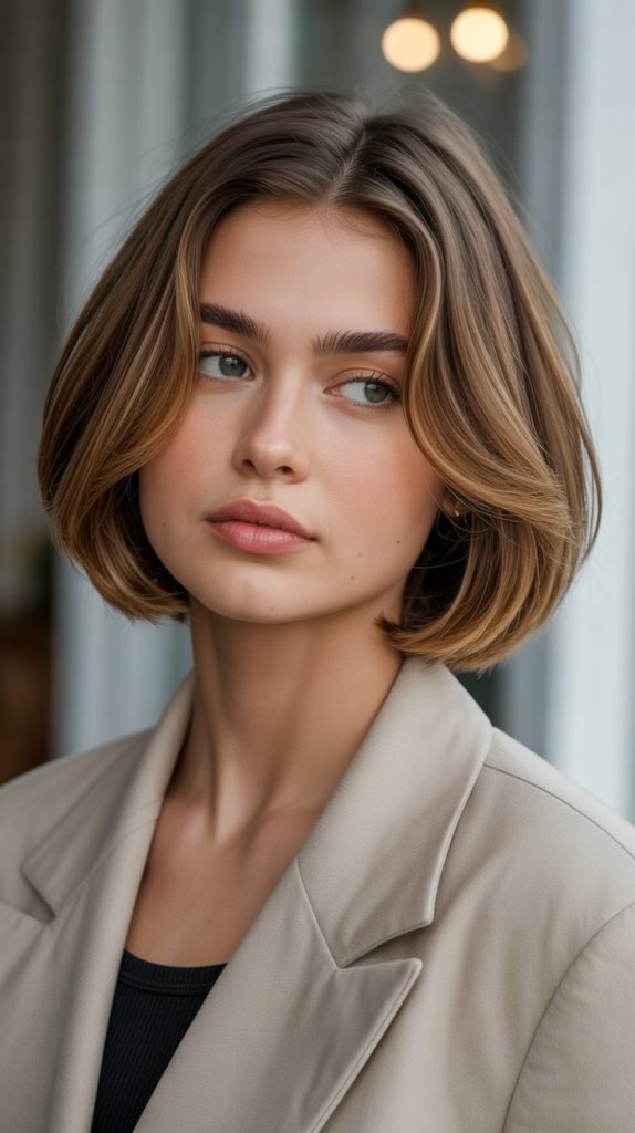 Soft Layered Bob with Natural Flow