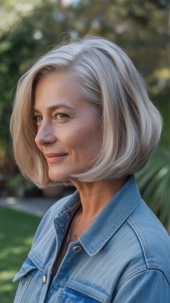 A-Line Bob with Side Part