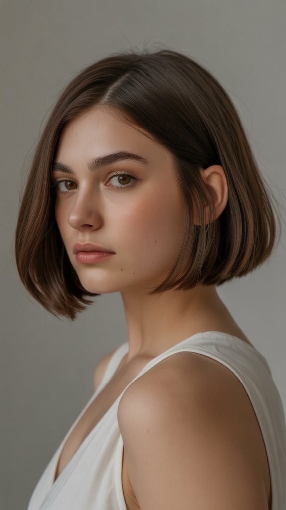 Minimalist Undercut Bob with Clean Lines