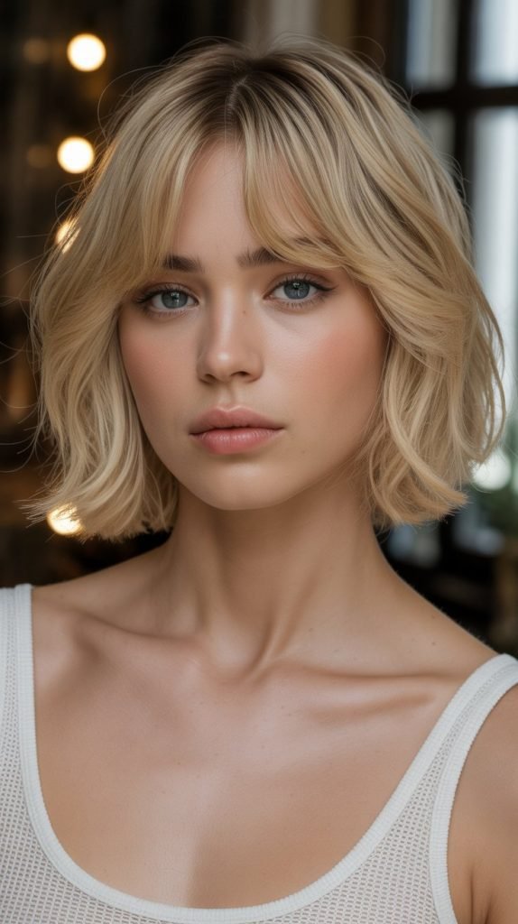 Platinum Blonde Power Bob