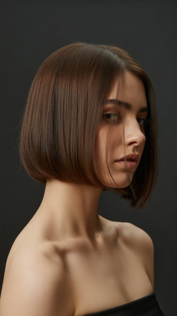 4. Blunt Cut Neck-Length Bob