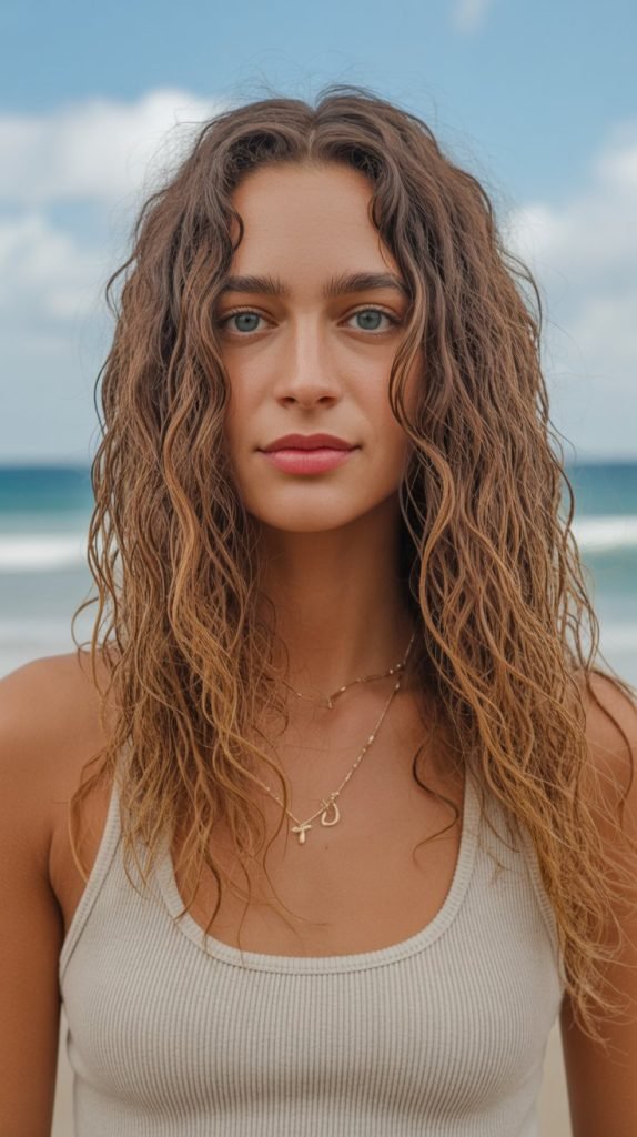 Textured Beach Waves