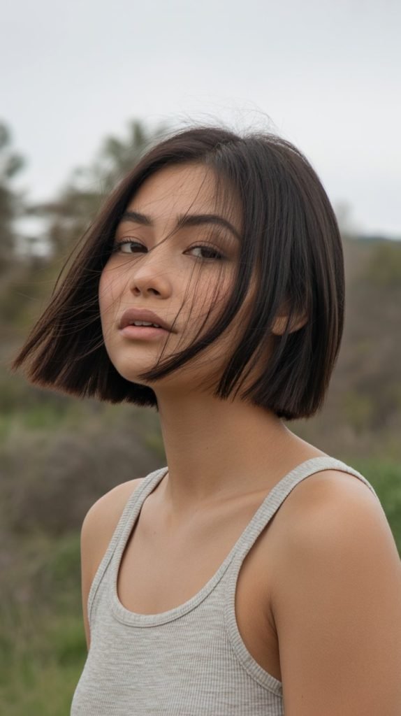 Natural Texture Undercut Bob Enhancement