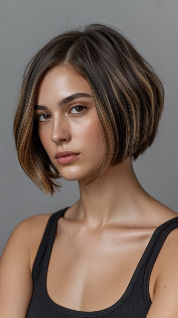 Inverted Chin Bob for Petite Faces