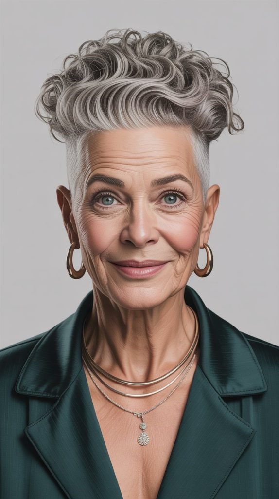 5. High-Top Fade with Curly Texture