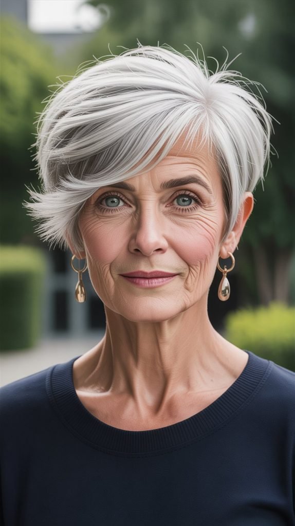 16. Asymmetrical Pixie with Long Front