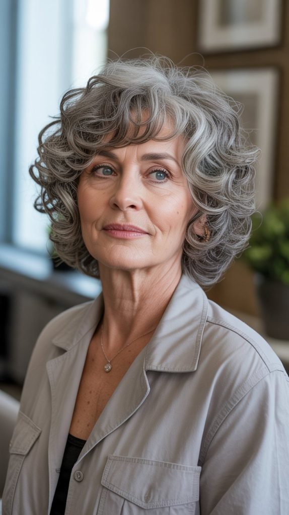 Medium-Length Curly Shag