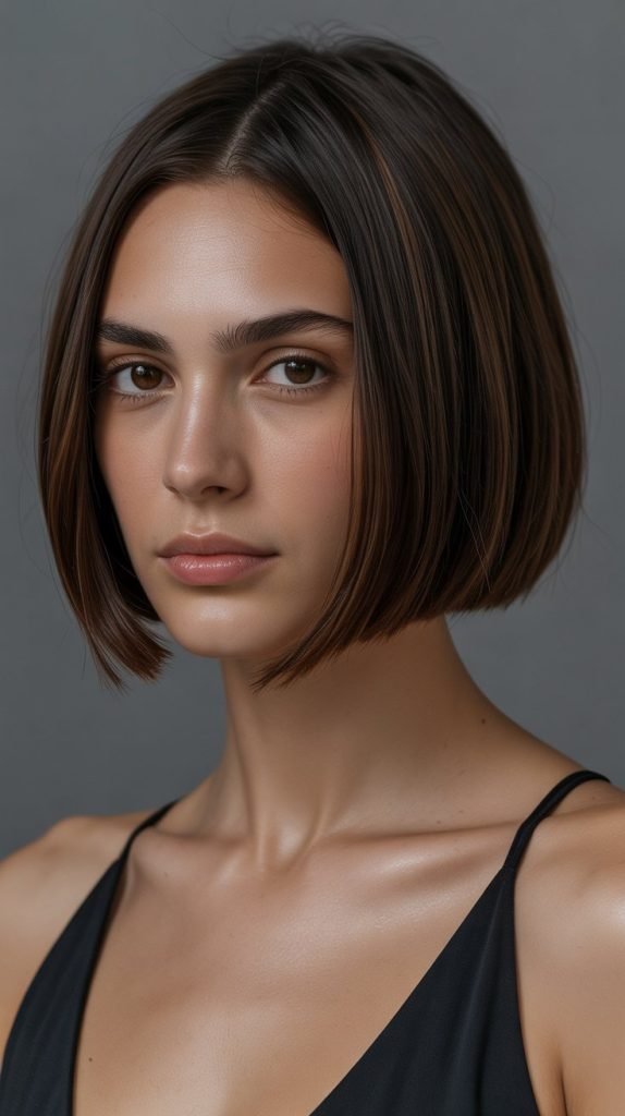 4. Blunt Bob with Espresso Base