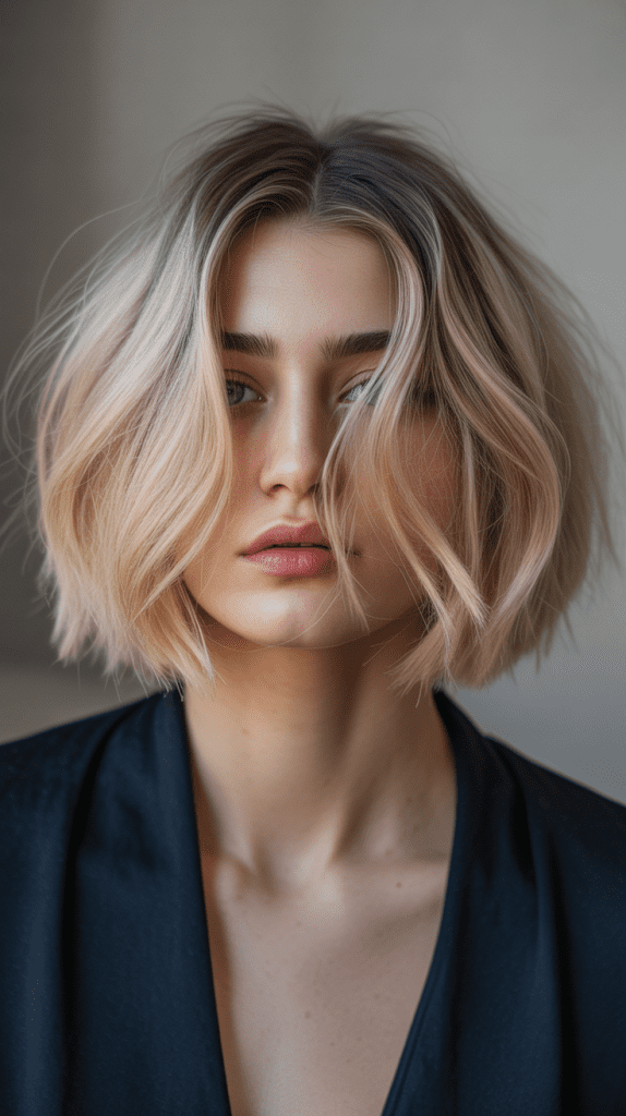 Face-Framing Blonde French Bob