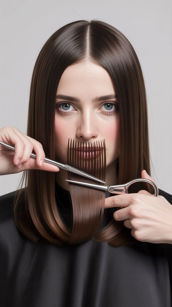 Straight Hair Jellyfish Precision Cut