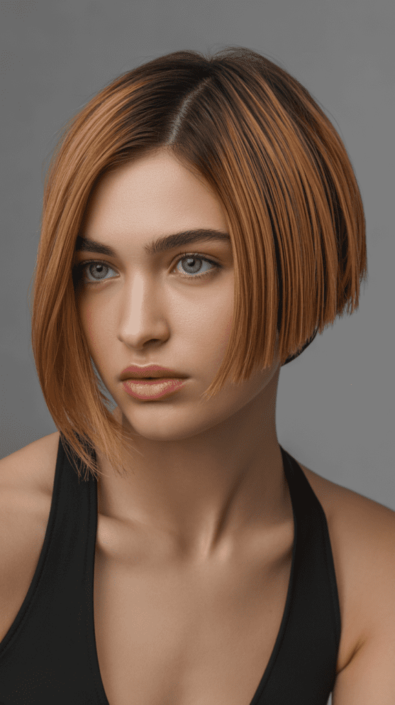 Precision Layered Bob with Clean Lines