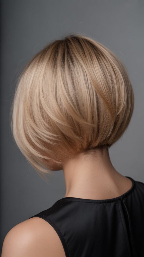 Classic A-Line Layered Bob