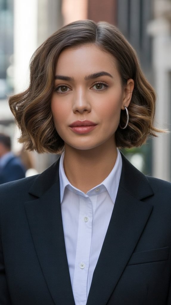 Sleek Wavy Bob