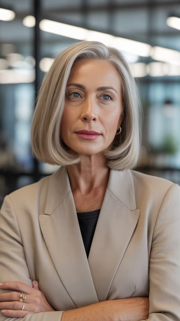 Blunt Cut Lob (Long Bob)