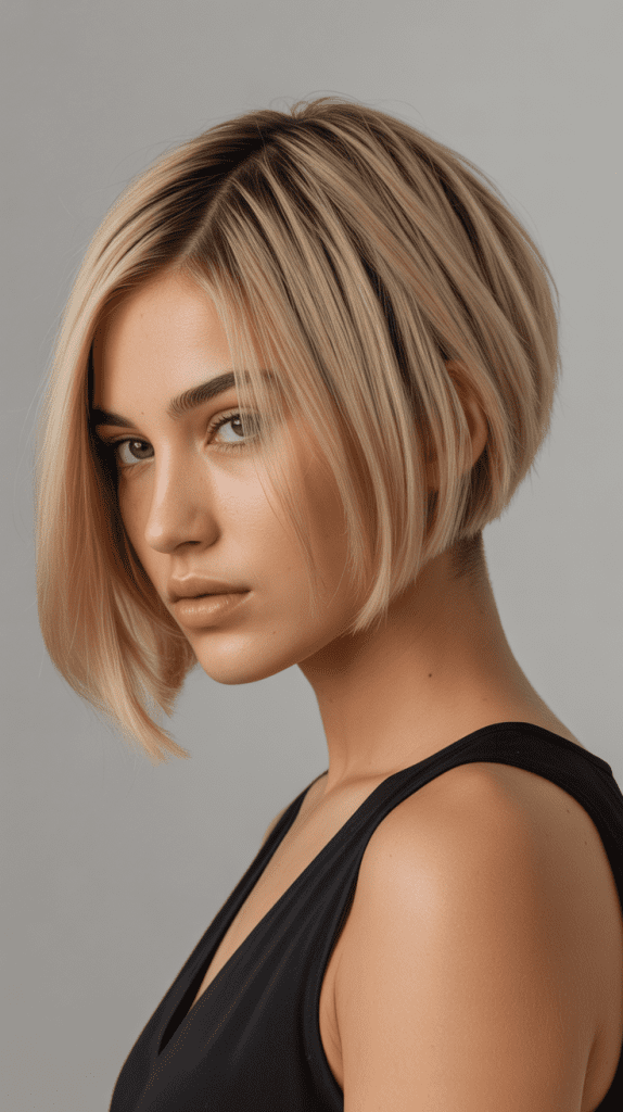 Inverted Angled Bob