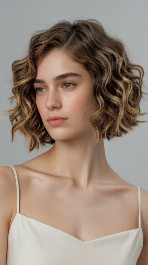 Structured Wavy Bob