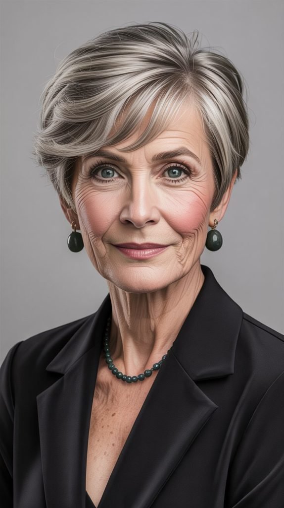 24. Graduated Pixie with Subtle Highlights