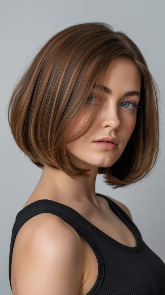 Classic A-Line Bob with Subtle Layers