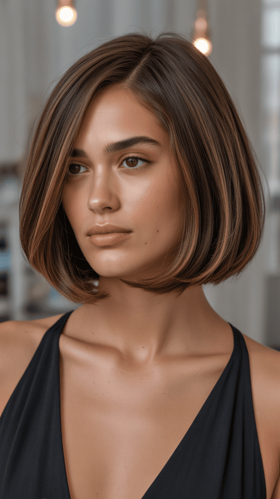 Classic Chin-Length Layered French Bob