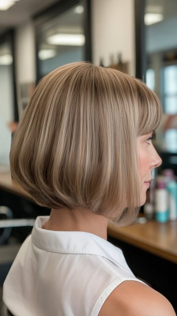 Classic A-Line Bob Back View