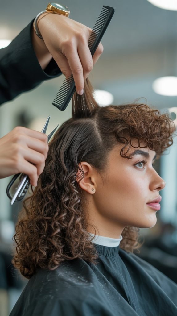 Medium Layer Cuts for Defined Curls (Types 3B-3C)