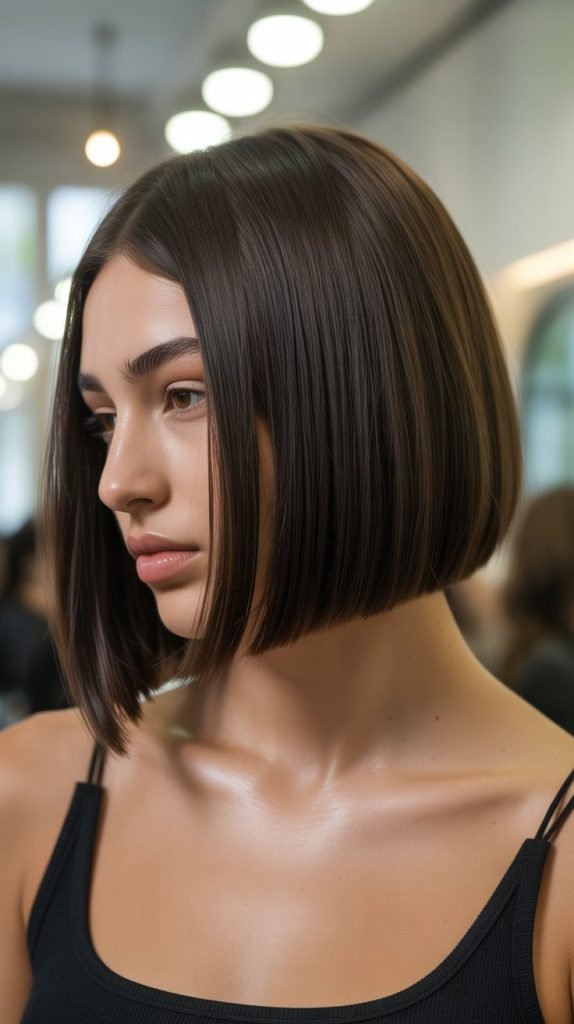 Classic Straight Ear-Length Bob