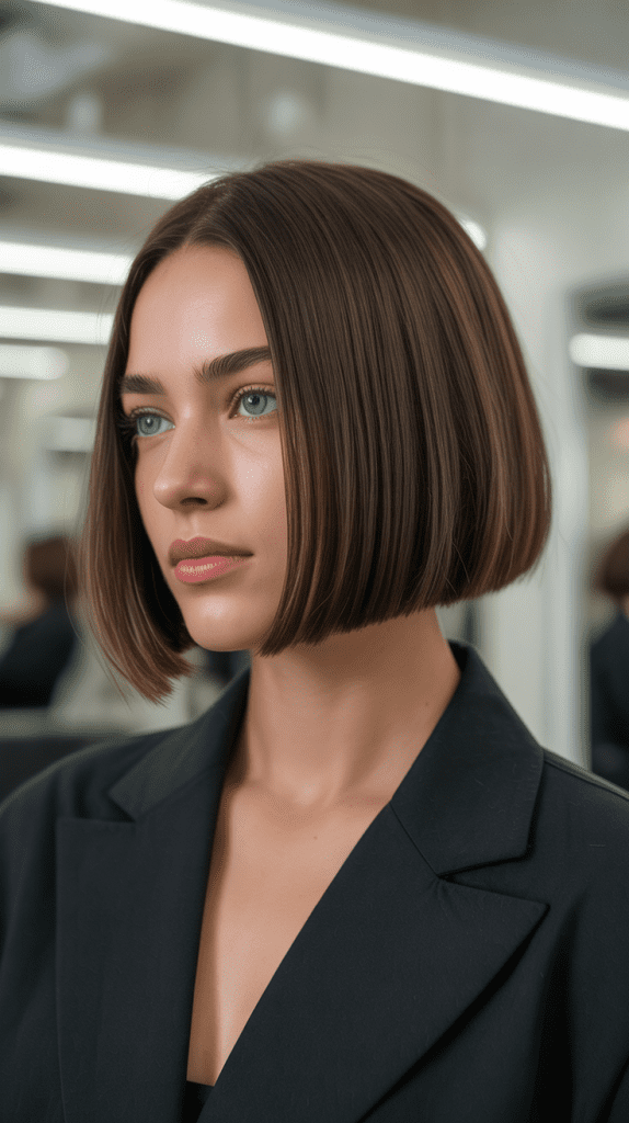Classic Blunt Ear-Length Bob
