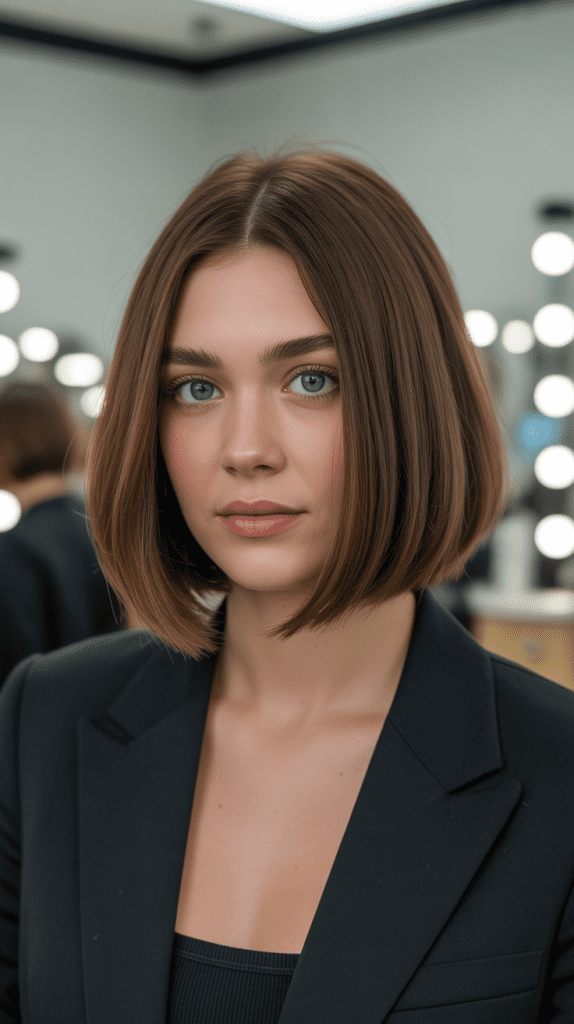 The Classic Chin-Length Blunt Bob