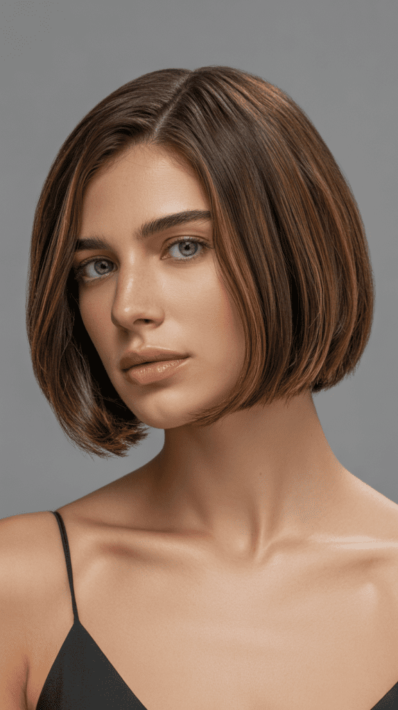 Classic Blunt French Bob with Subtle Layers