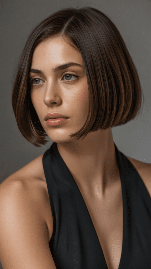 Classic Blunt French Bob