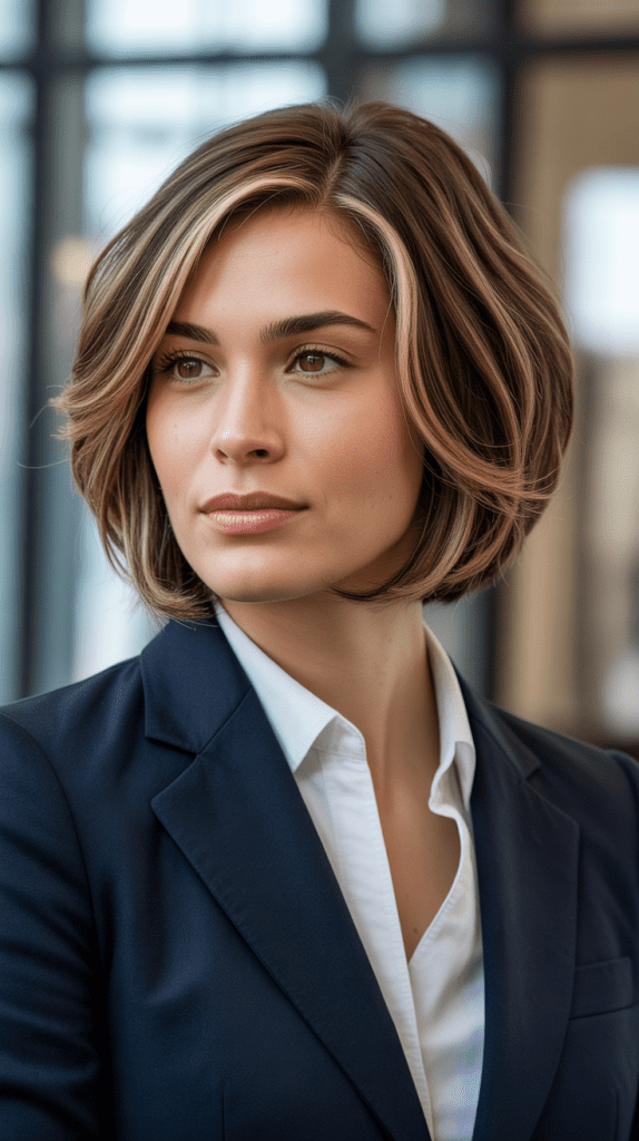  Soft Layered French Bob