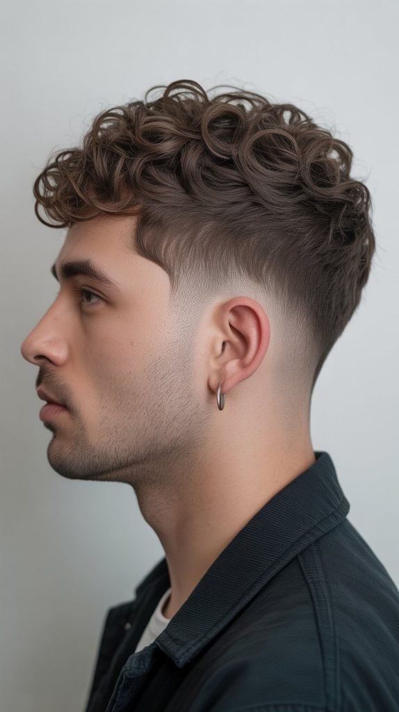  Curly Fade Combination