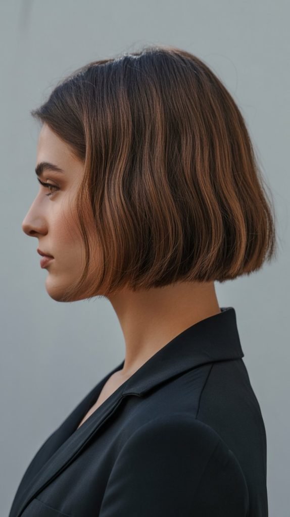 16. Blunt Bob with Crown Volume Control