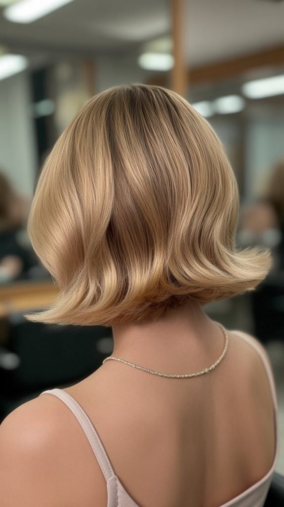 Feathered Bob Rear Perspective