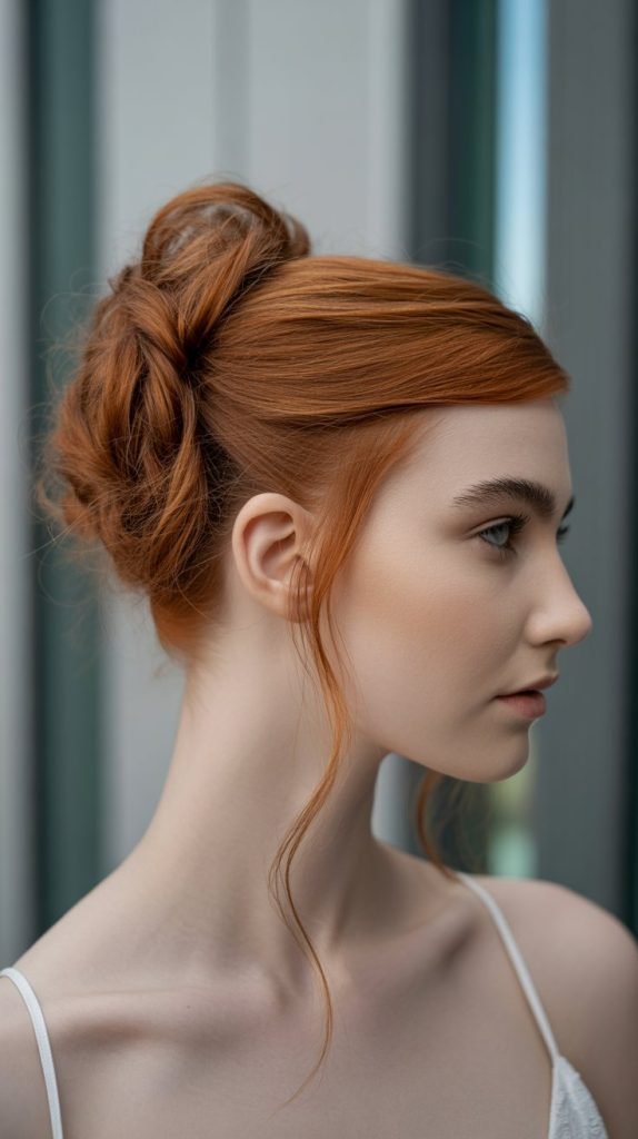 19. Asymmetrical Twisted Updo