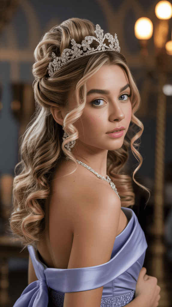 Twisted Crown with Curls