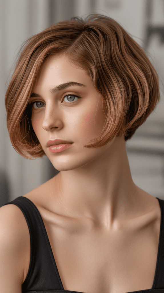Retro-Modern Layered Bob