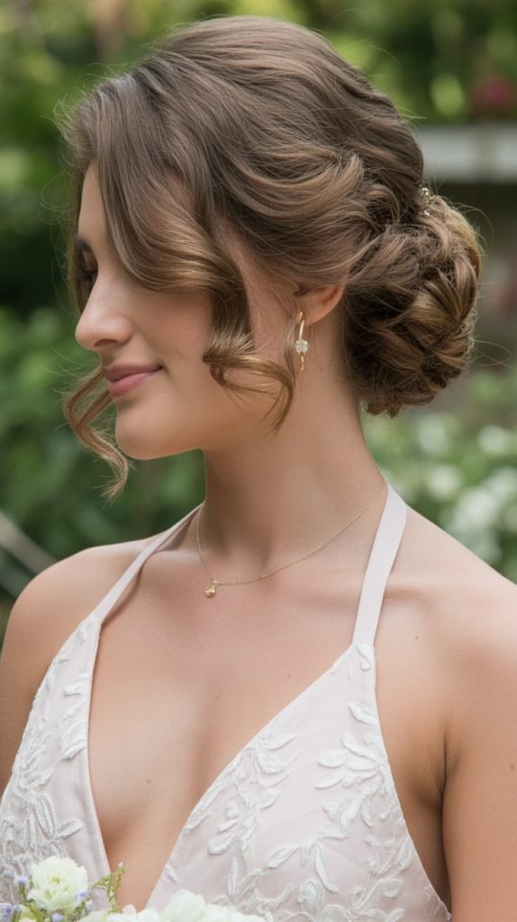 Romantic Side-Swept Chignon