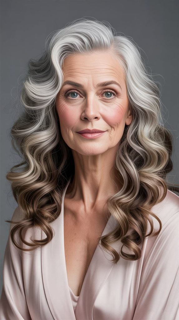 18. Long Hair with Loose Spiral Curls