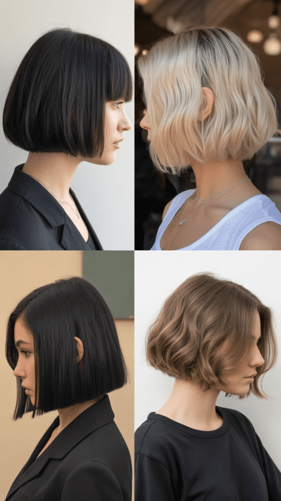 Blunt Bob Variations for Different Hair Textures