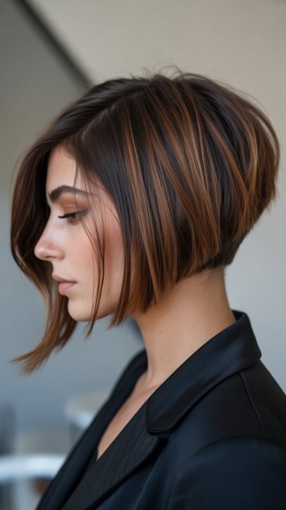 11. Inverted Bob with Chestnut Depth