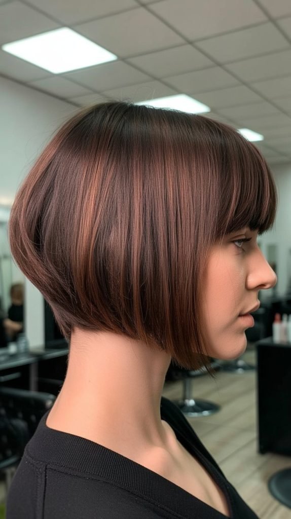 Straight Graduated Bob with Stacked Back