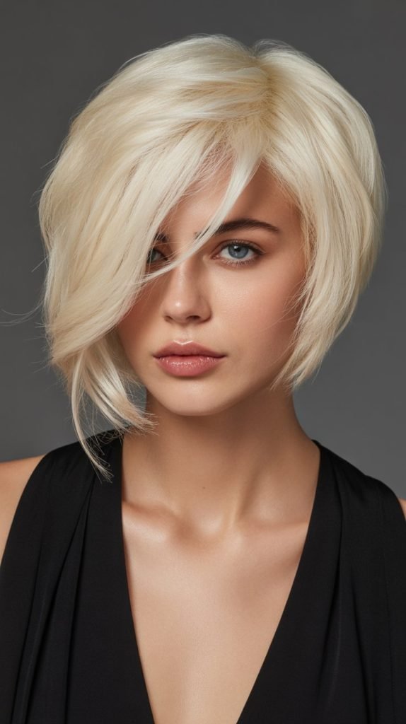 Side-Swept Layered Bob