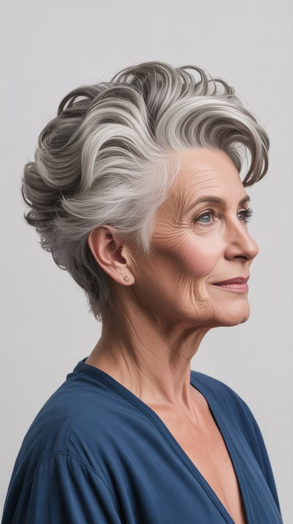 7. Voluminous Crown with Tapered Sides