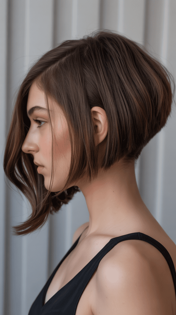 Asymmetrical French Bob Design