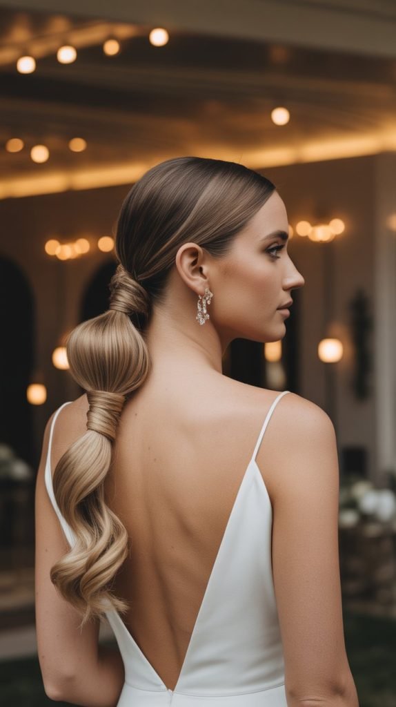 Sleek Side Ponytail with Twist Detail