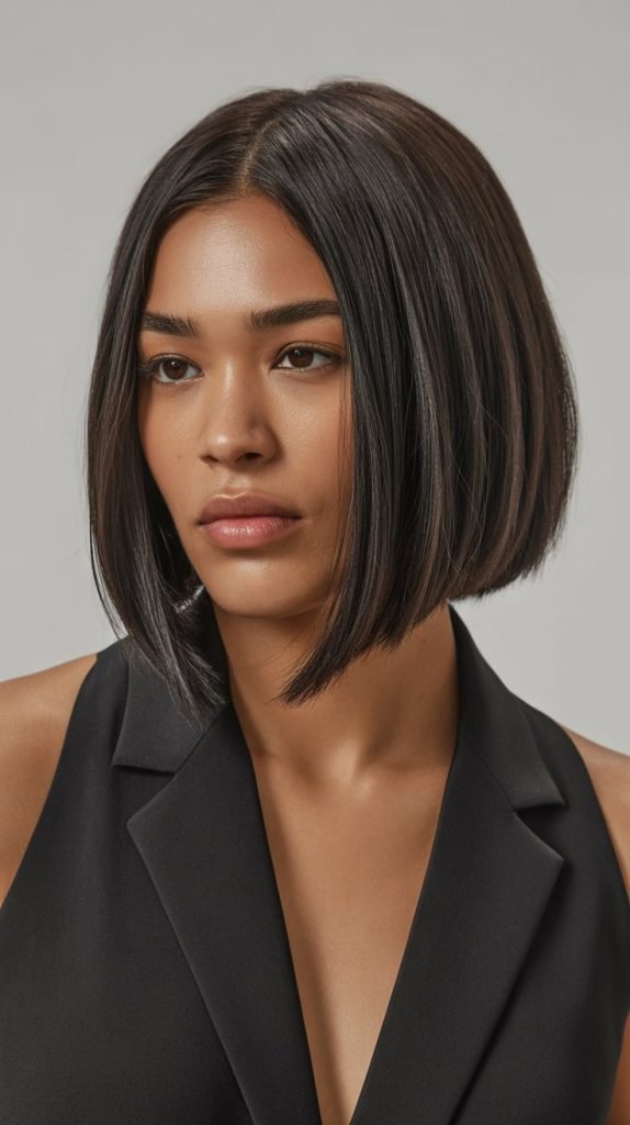 Straight Chin Bob with Root Lift