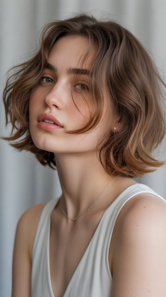 Wispy Jawline Bob with Fine Layers
