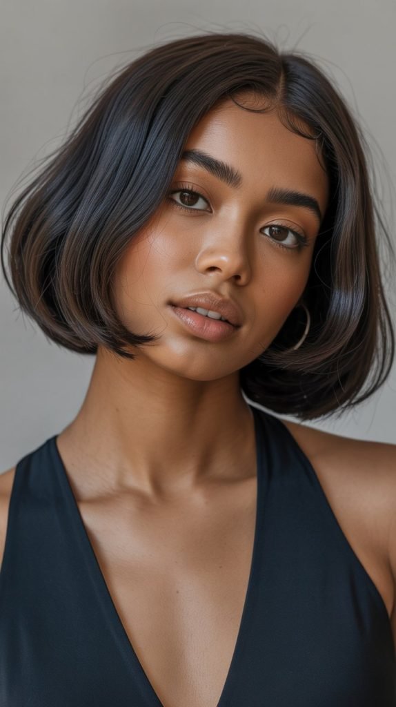 24. Voluminous Blown-Out Bob