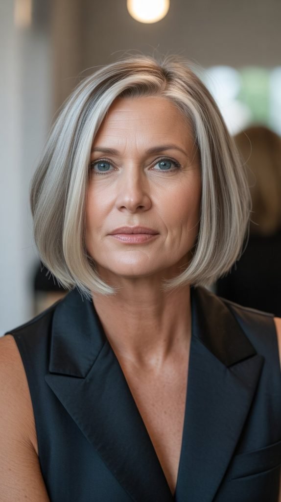 8. Sleek and Straight Chin Bob